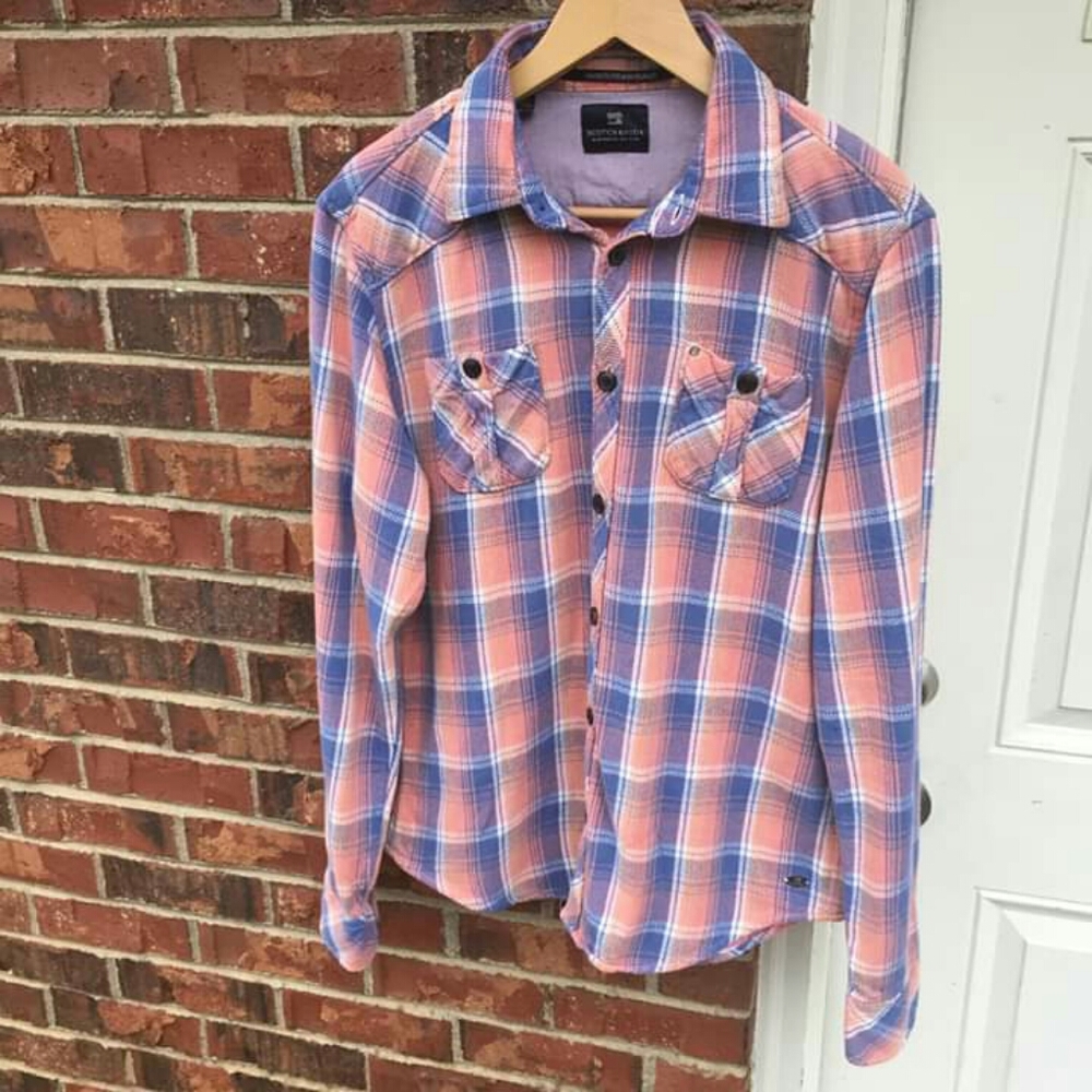 Scotch & Soda Plaid Flannel Shirt